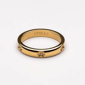 Atolea Sparkling Band Ring - Size 6 - New with Dust Bag